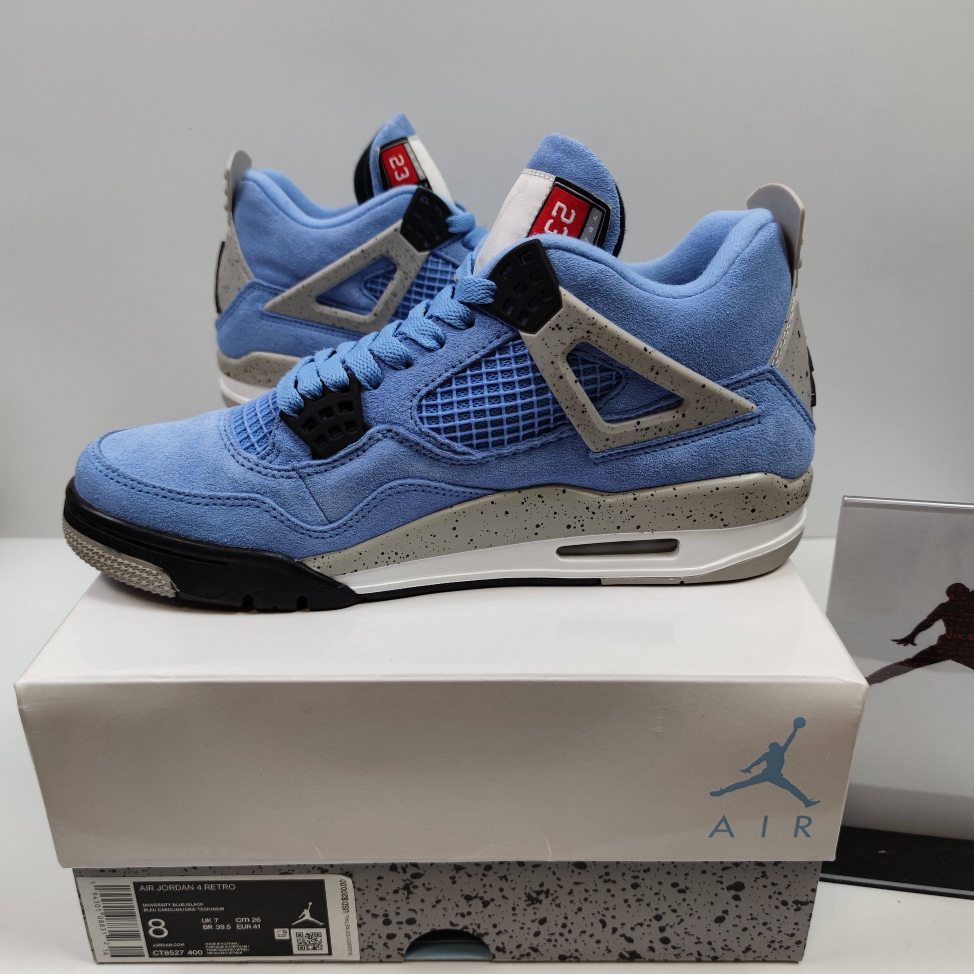 Air Jordan 4 Retro "University Blue" CT8527-400 - Fashion Sneaker1818