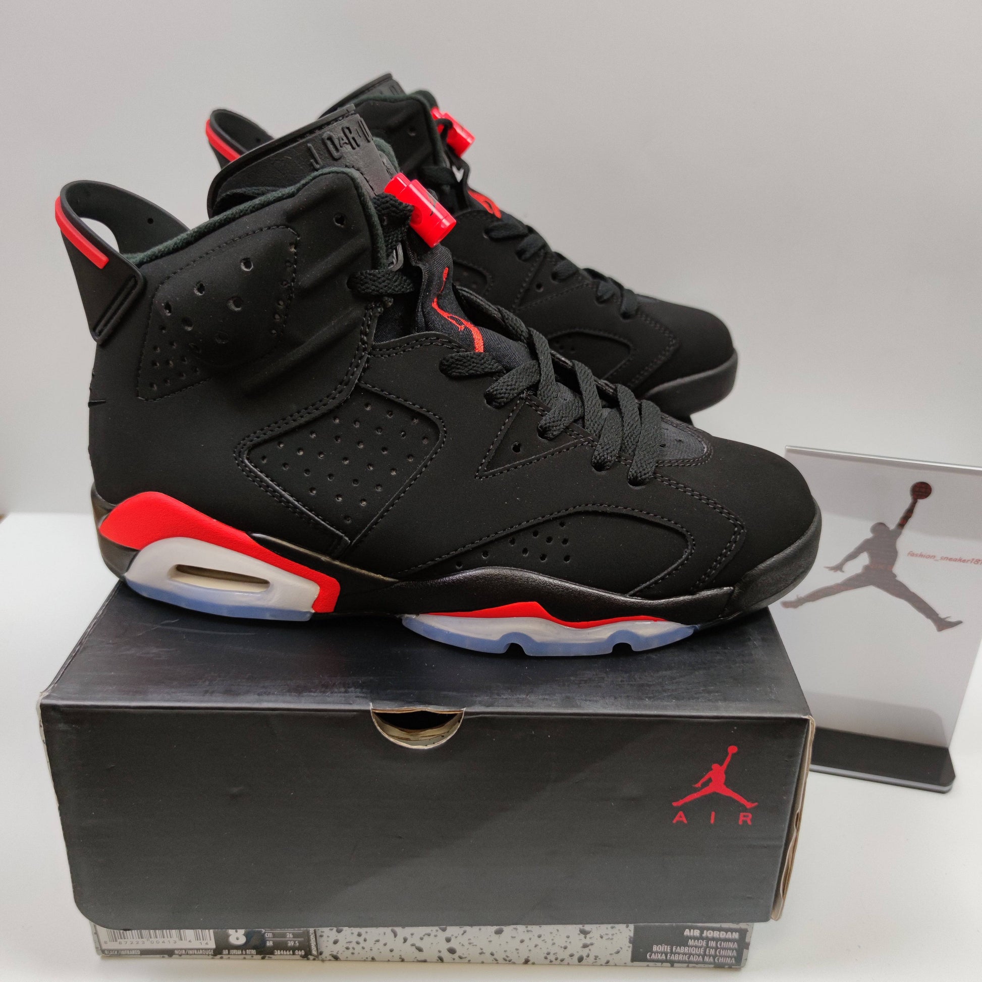 Air Jordan 6 Black Infrared 384664-060 - Fashion Sneaker1818