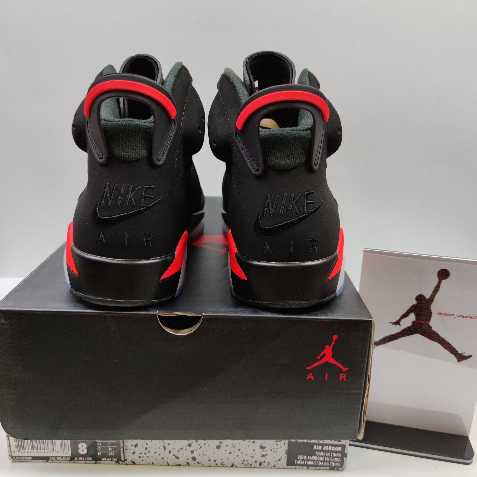 Air Jordan 6 Black Infrared 384664-060 - Fashion Sneaker1818