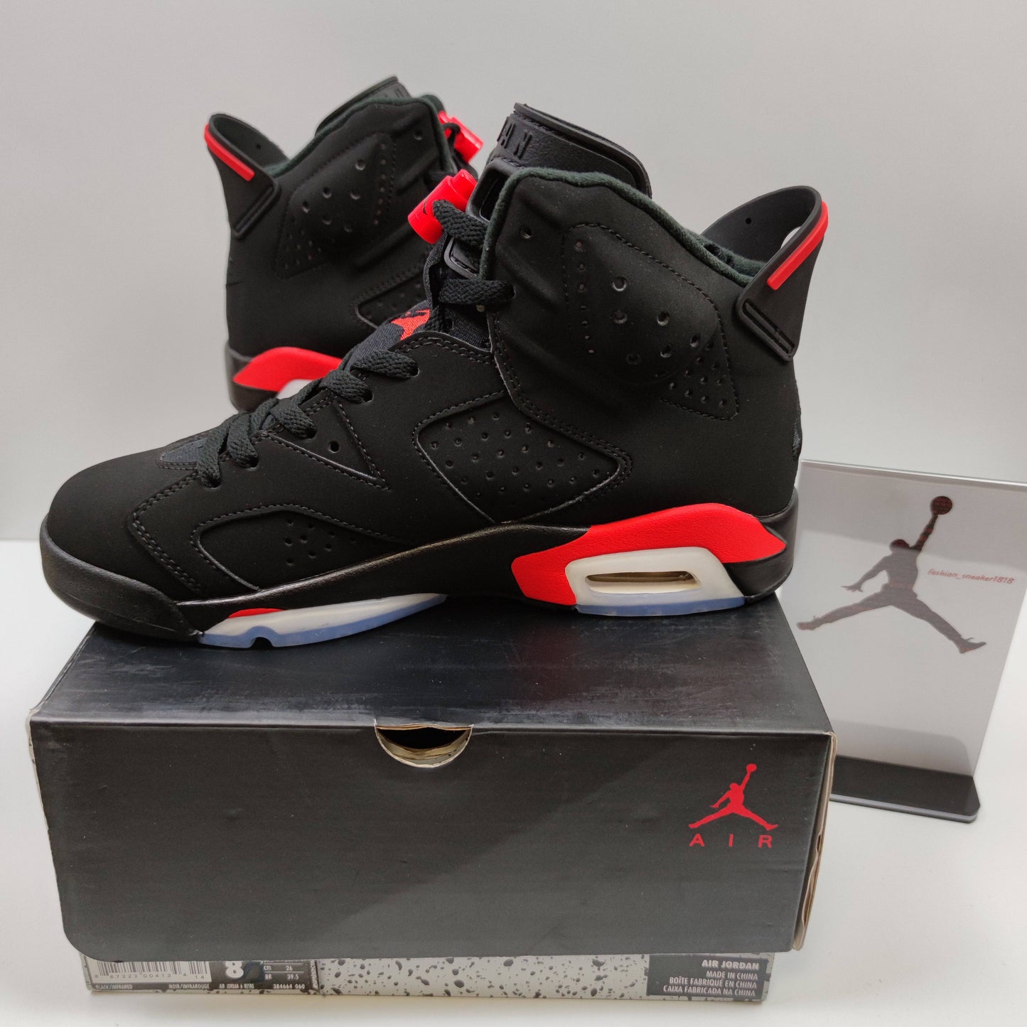 Air Jordan 6 Black Infrared 384664-060 - Fashion Sneaker1818