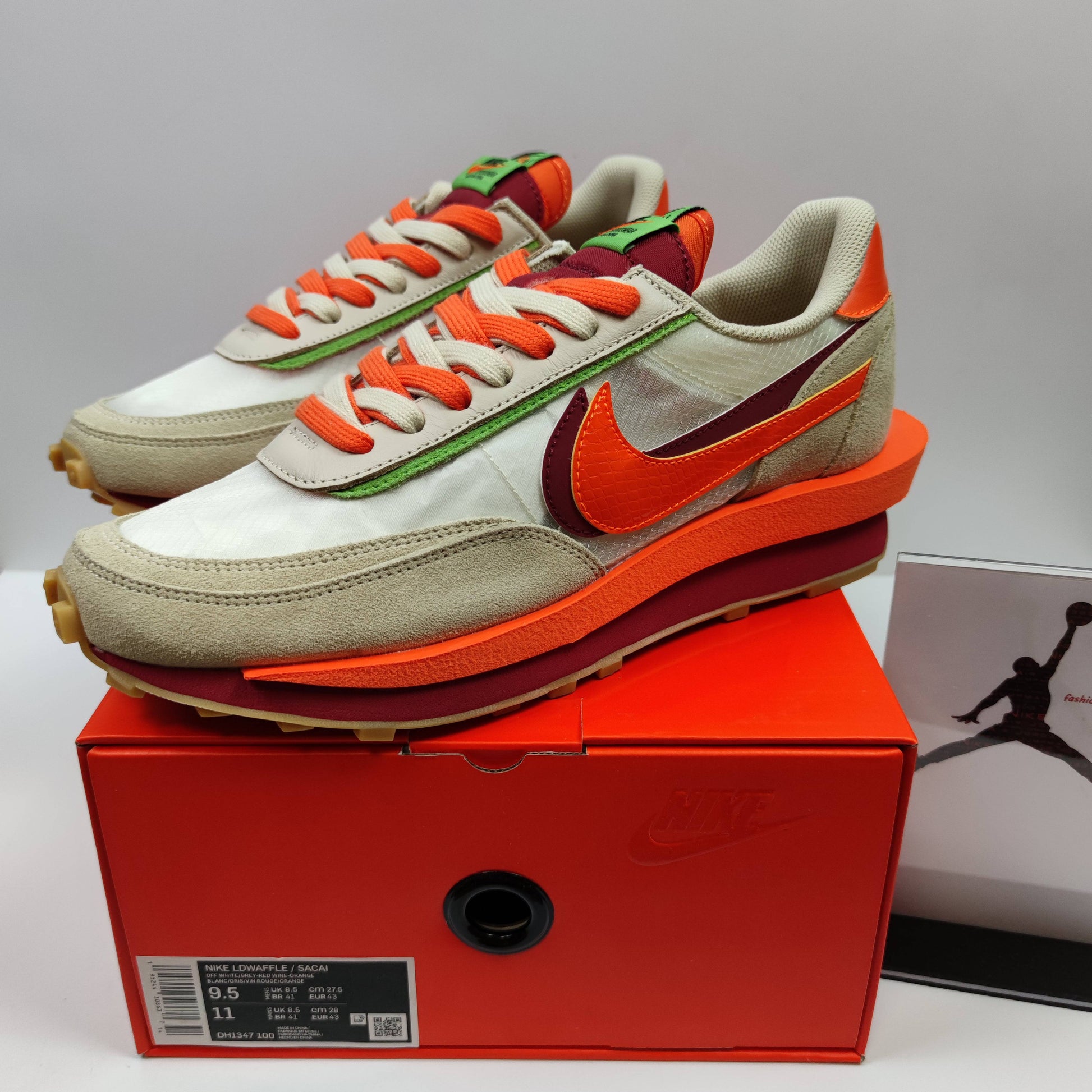 CLOT x Sacai x Nike LDWaffle "Orange Blaze" DH1347-100 - Fashion Sneaker1818