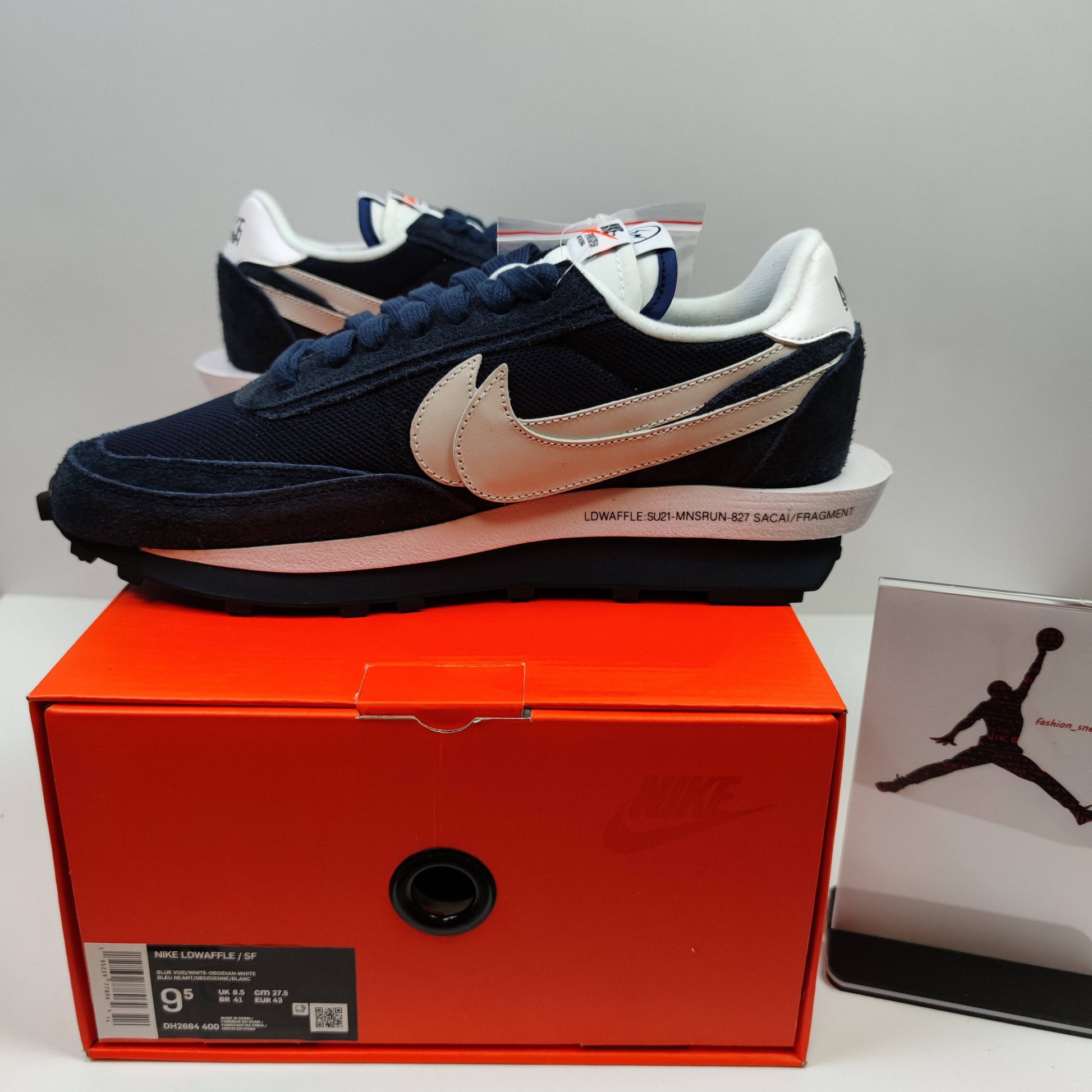 Fragment Design x Sacai x Nike LDWaffle "Blackened Blue" DH2684-400 - Fashion Sneaker1818