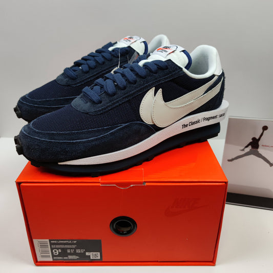 Fragment Design x Sacai x Nike LDWaffle "Blackened Blue" DH2684-400 - Fashion Sneaker1818