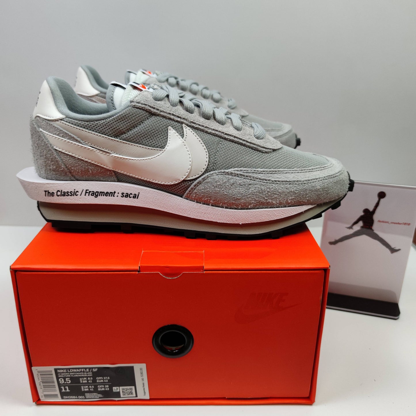Fragment Design x Sacai x Nike LDWaffle "Light Smoke Grey" DH2684-001 - Fashion Sneaker1818