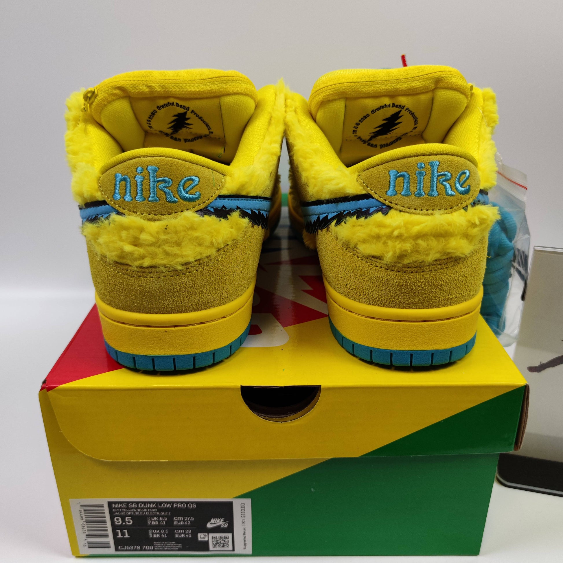 Grateful Dead x Nike SB Dunk Low Pro "Opti Yellow" CJ5378-700 - Fashion Sneaker1818
