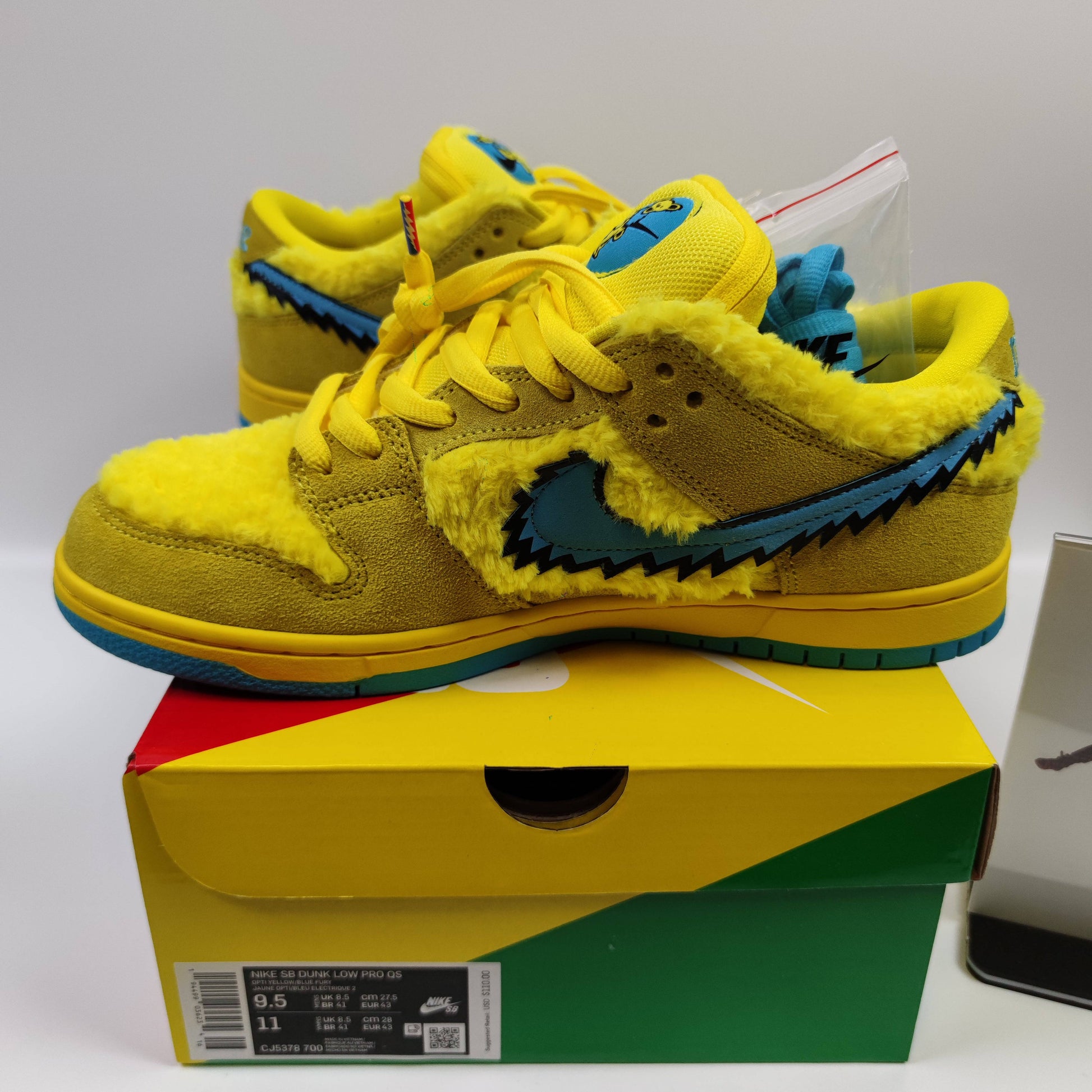 Grateful Dead x Nike SB Dunk Low Pro "Opti Yellow" CJ5378-700 - Fashion Sneaker1818