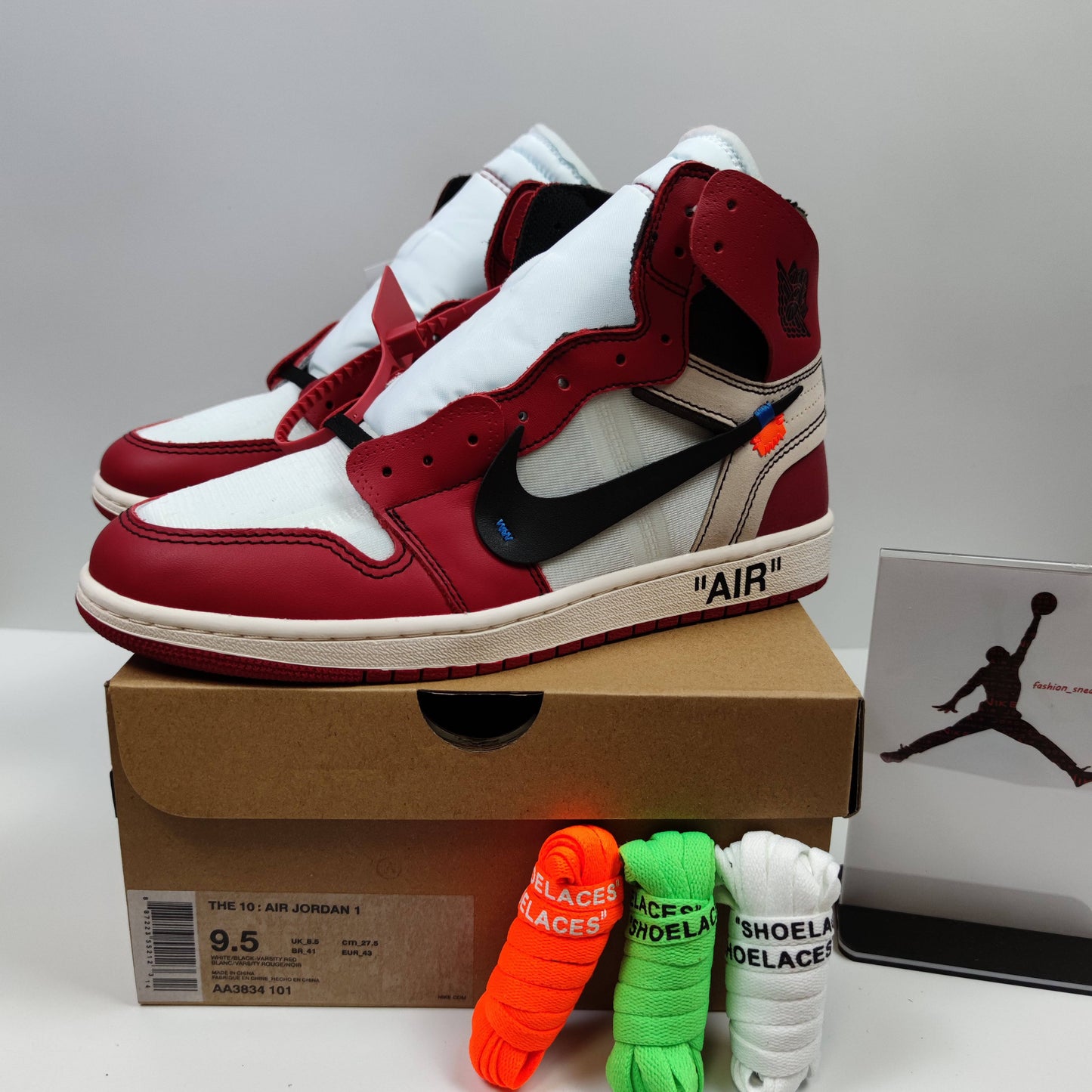 Off-White x Air Jordan 1 Retro High The Ten "Chicago" AA3834-101 - Fashion Sneaker1818