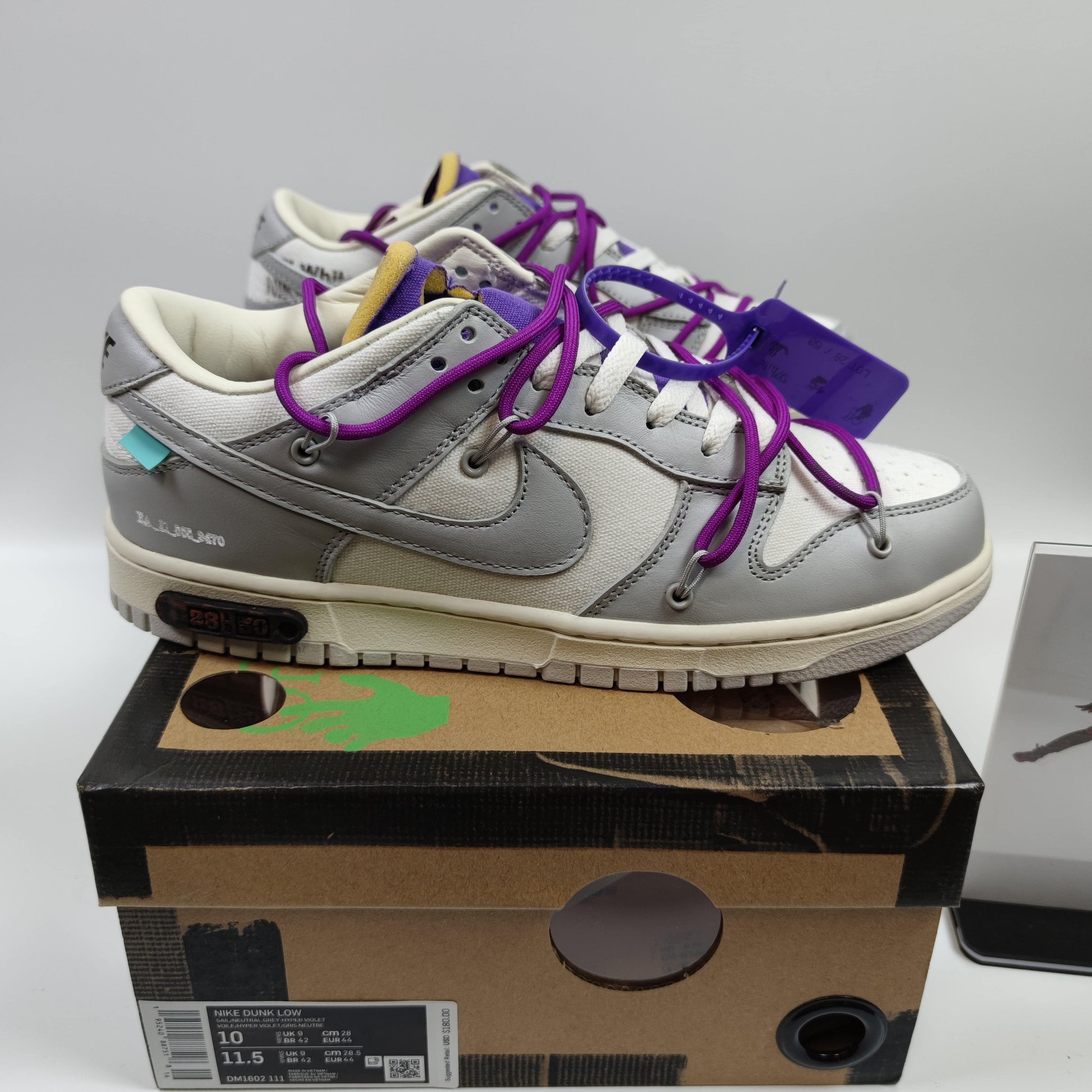 Off-White x Nike Dunk Low "The 50" NO.28 DM1602-111 - Fashion Sneaker1818