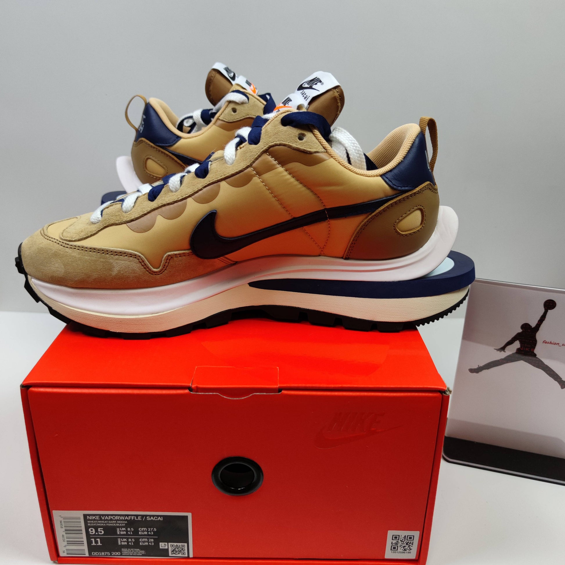 Sacai x Nike VaporWaffle "Sesame and Blue Void" DD1875-200 - Fashion Sneaker1818