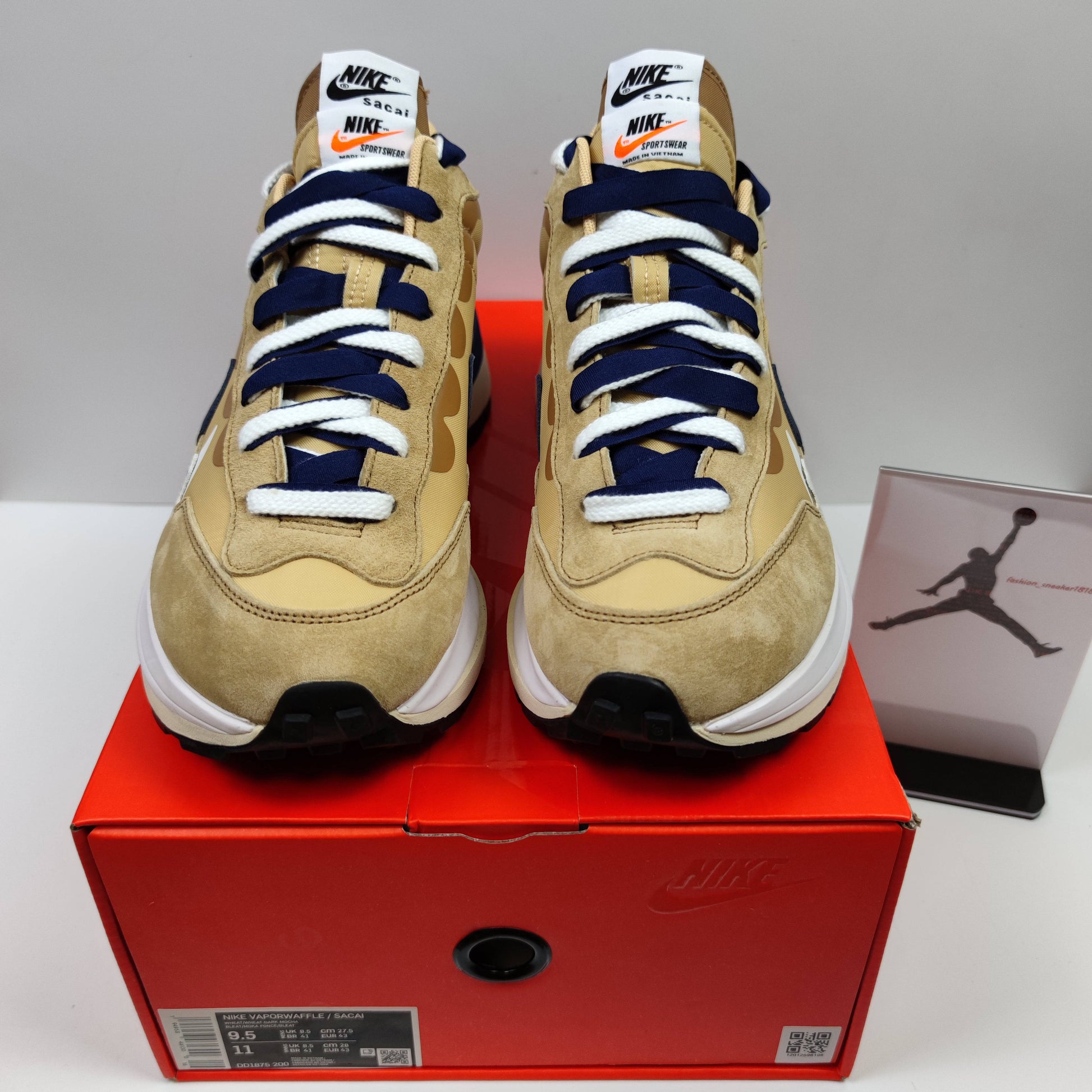 Sacai x Nike VaporWaffle "Sesame and Blue Void" DD1875-200 - Fashion Sneaker1818