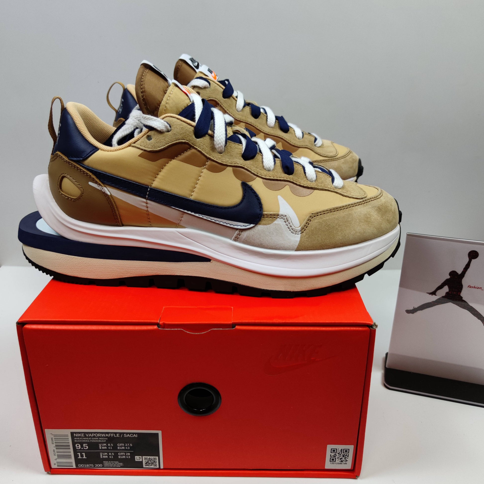 Sacai x Nike VaporWaffle "Sesame and Blue Void" DD1875-200 - Fashion Sneaker1818