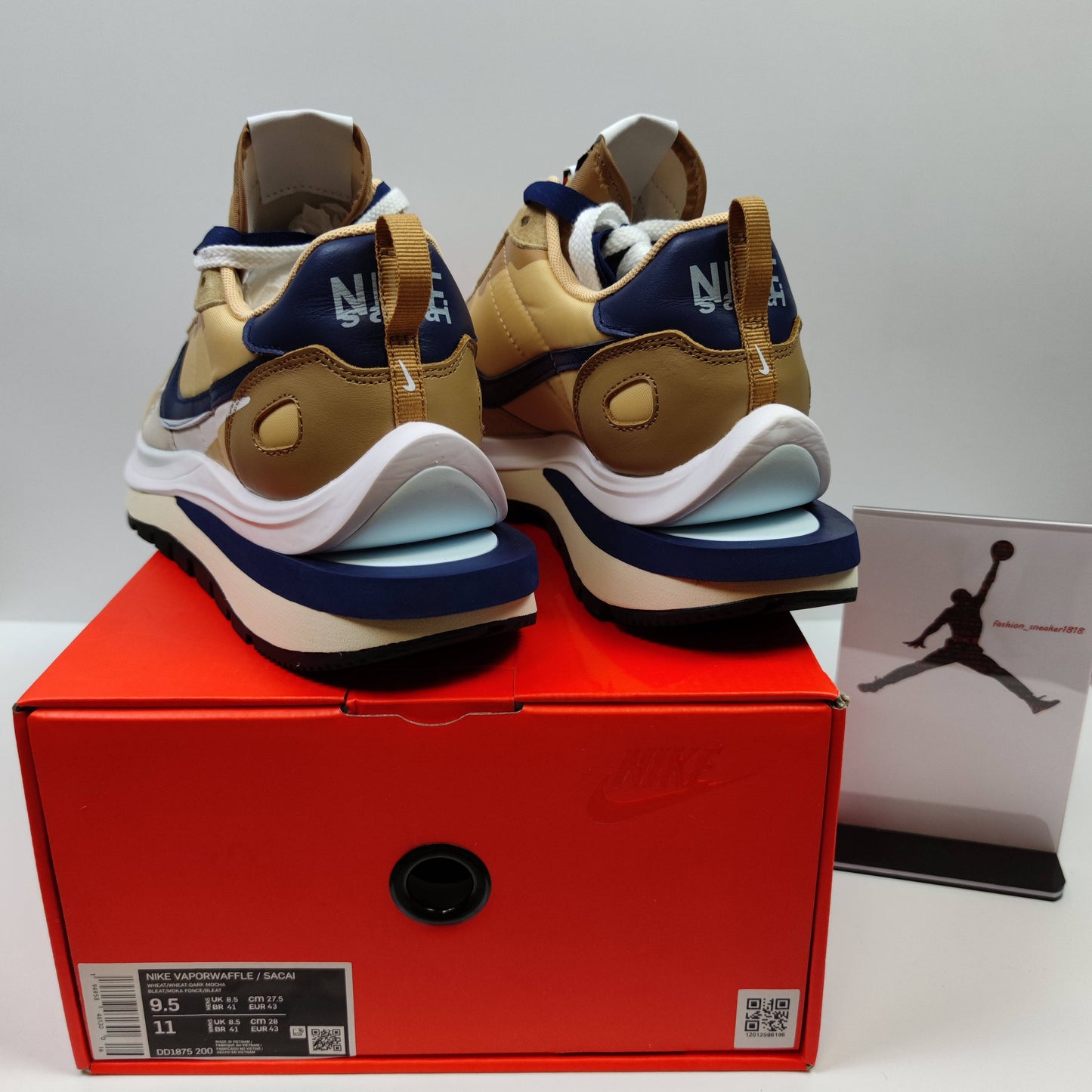 Sacai x Nike VaporWaffle "Sesame and Blue Void" DD1875-200 - Fashion Sneaker1818