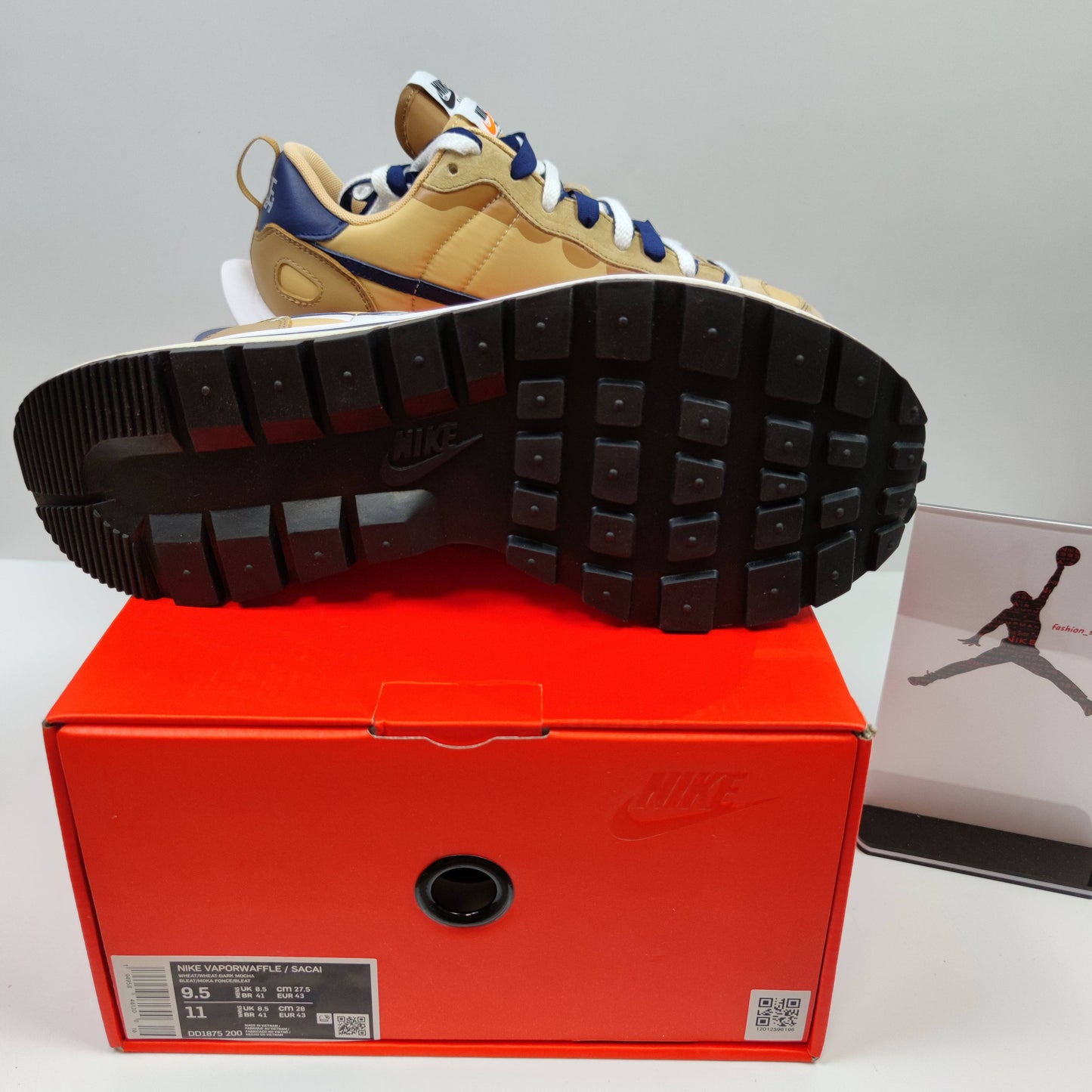 Sacai x Nike VaporWaffle "Sesame and Blue Void" DD1875-200 - Fashion Sneaker1818