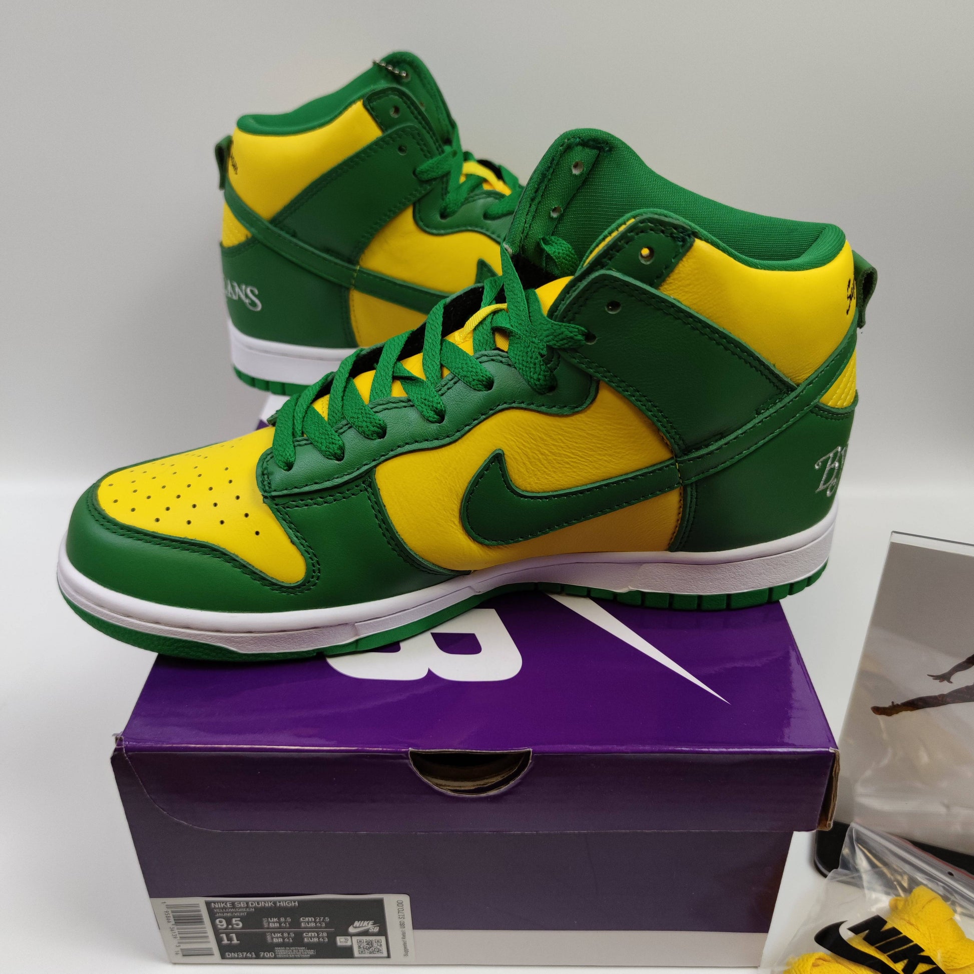 Supreme x Nike SB Dunk High "Brazil" DN3741-700 - Fashion Sneaker1818