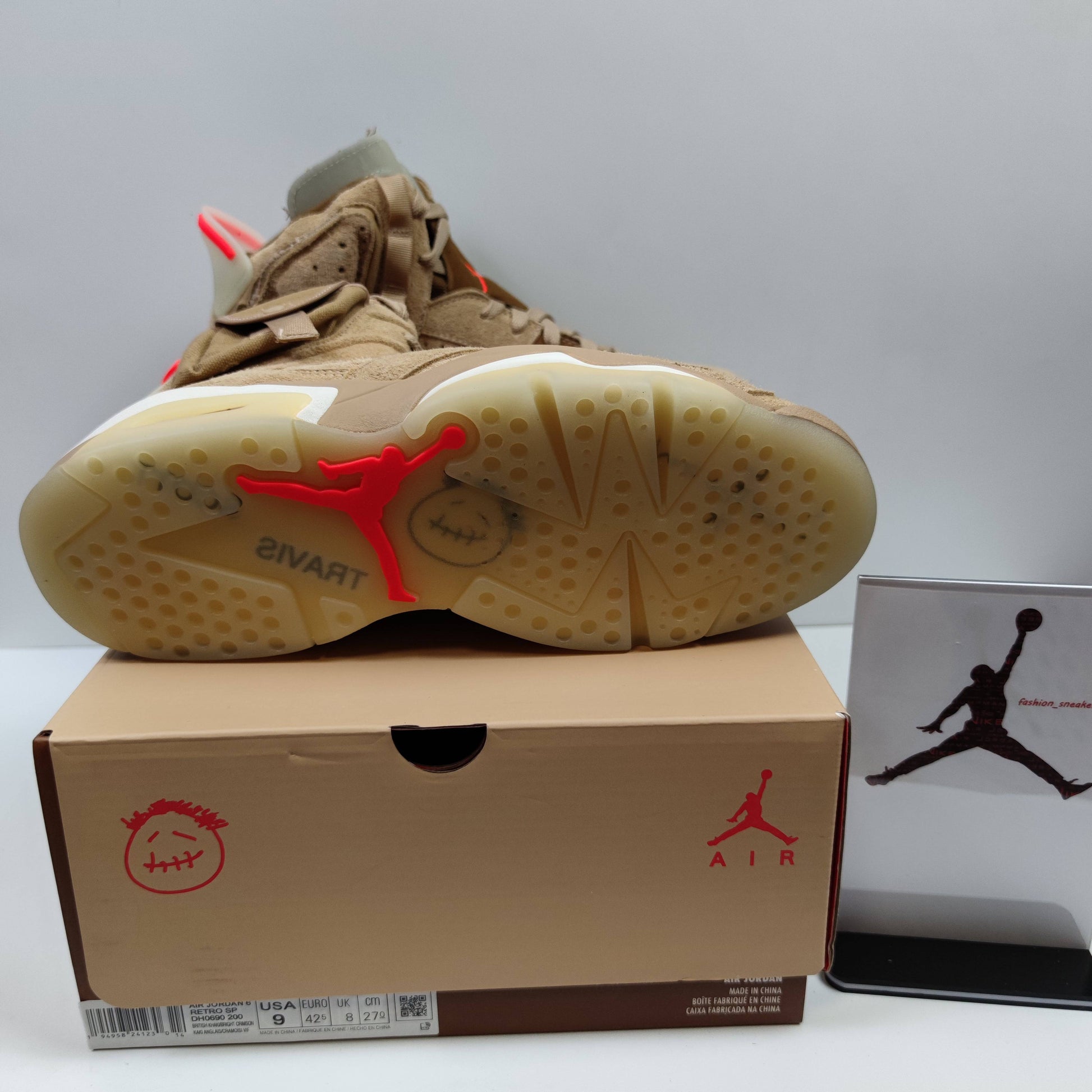 Travis Scott x Air Jordan 6 Retro SP "British Khaki" DH0690-200 - Fashion Sneaker1818