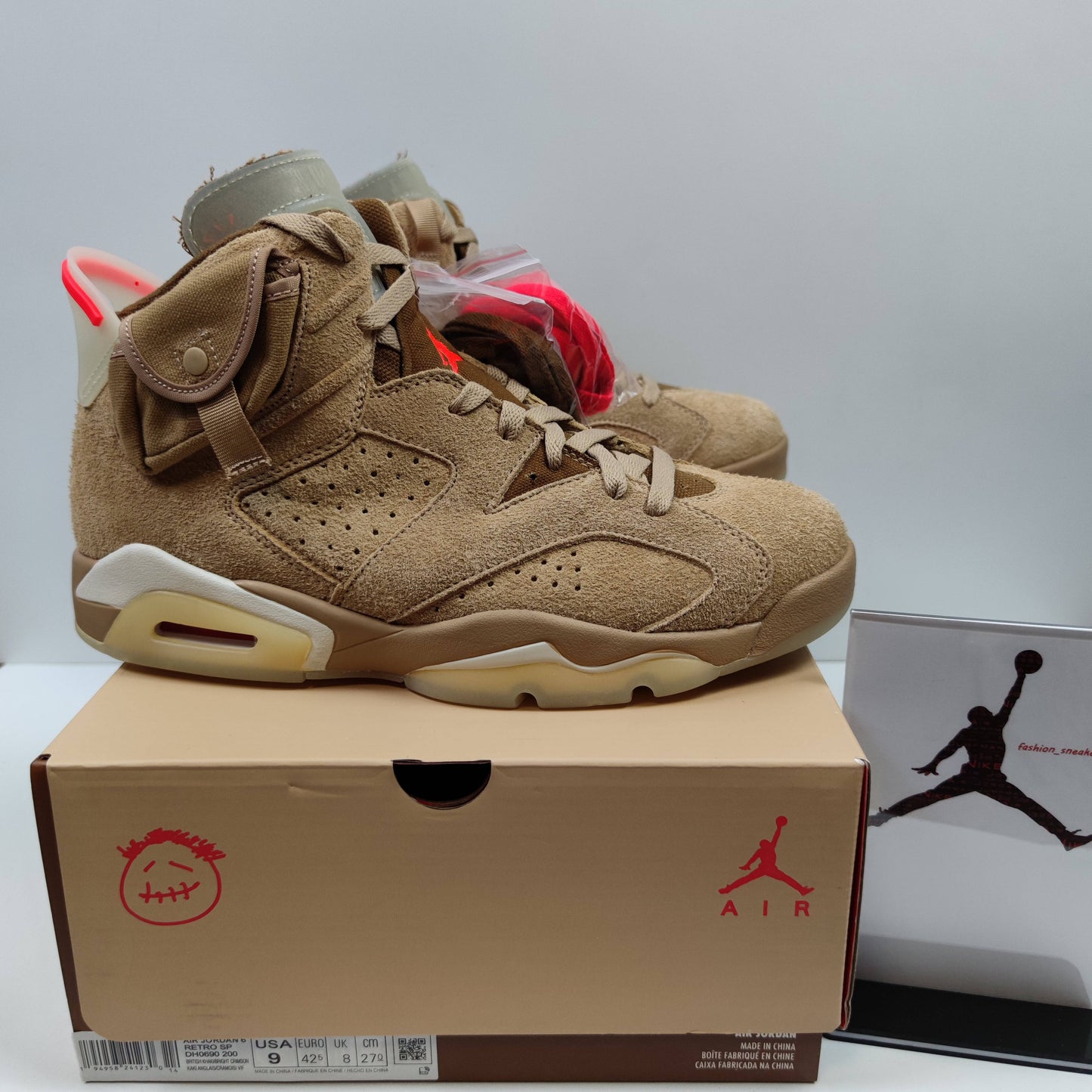 Travis Scott x Air Jordan 6 Retro SP "British Khaki" DH0690-200 - Fashion Sneaker1818