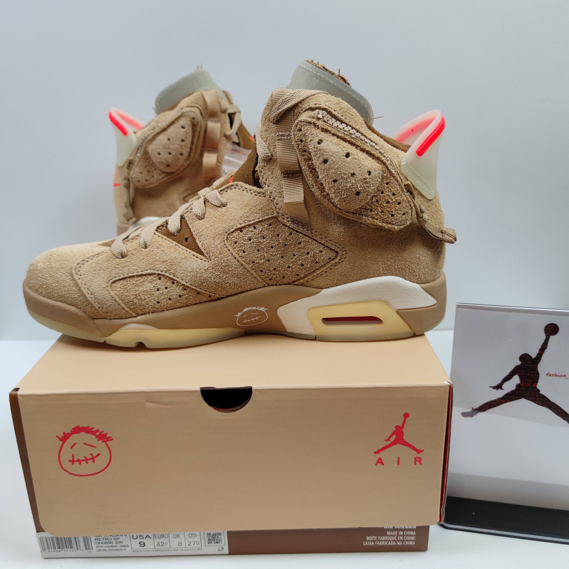 Travis Scott x Air Jordan 6 Retro SP "British Khaki" DH0690-200 - Fashion Sneaker1818