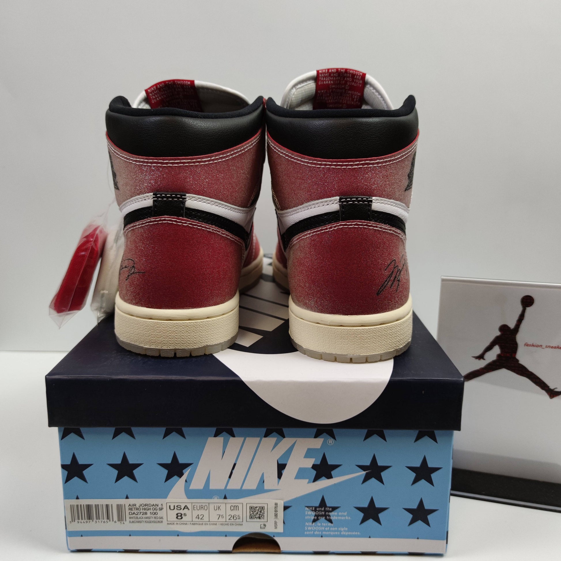 Trophy Room x Air Jordan 1 Retro High OG "Freeze Out" DA2728-100 - Fashion Sneaker1818