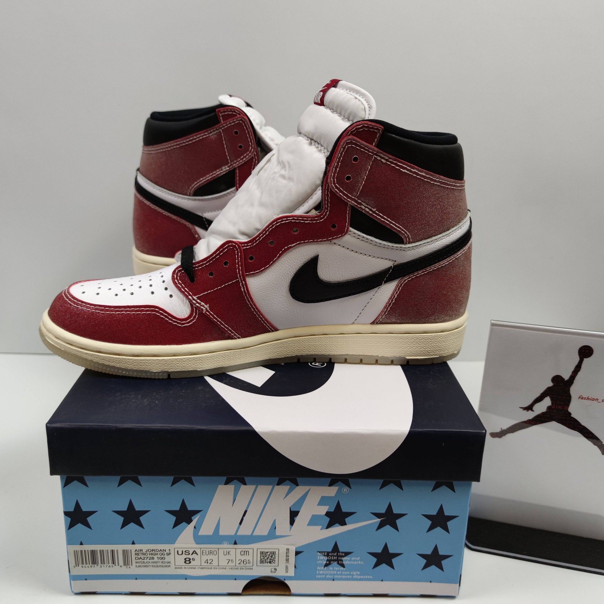 Trophy Room x Air Jordan 1 Retro High OG "Freeze Out" DA2728-100 - Fashion Sneaker1818