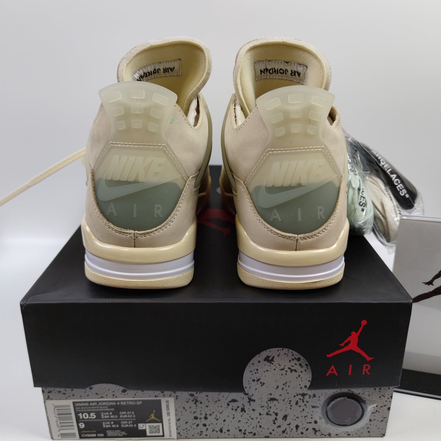 Off-White x Air Jordan 4 "Sail" CV9388-100 - Fashion Sneaker1818